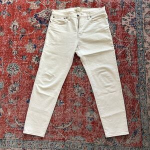 Madewell Men’s Ecru Relaxed Straight Denim 33/32